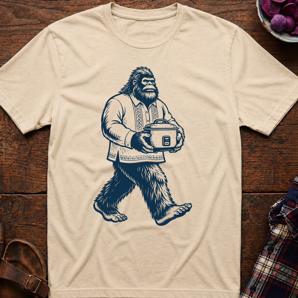 Bigfoot Carrying Rice T-Shirt