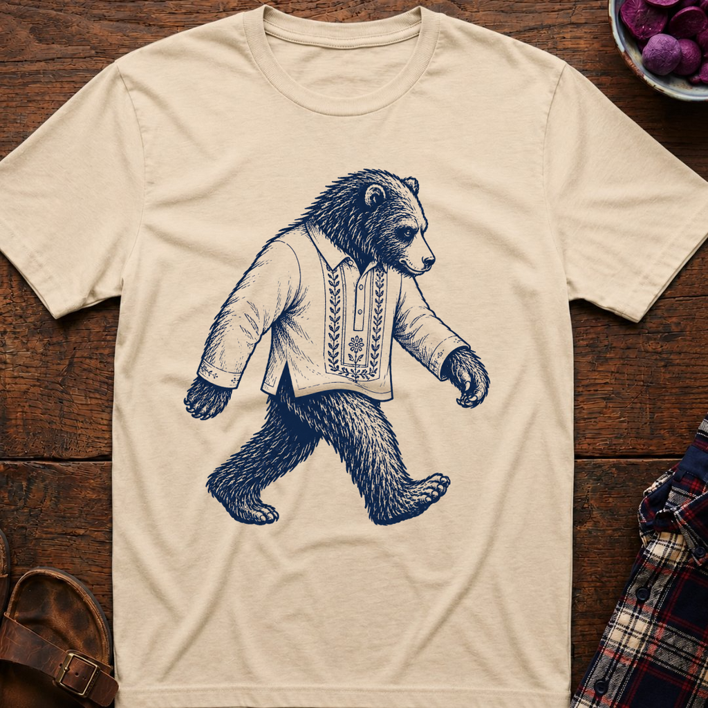 Bear Wears A Barong T-Shirt
