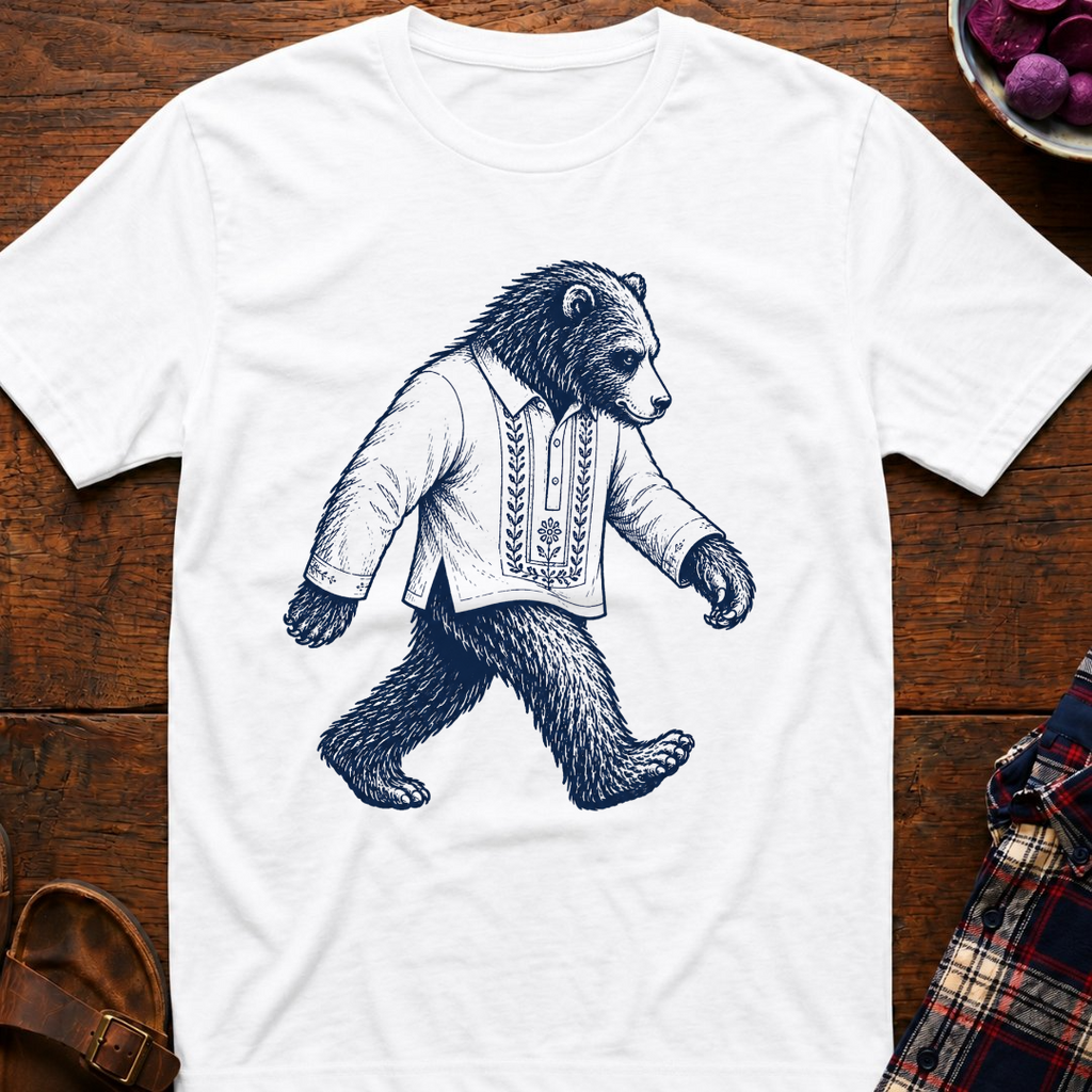 Bear Wears A Barong T-Shirt