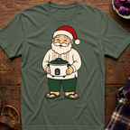 Santa Holds Rice Cooker T-Shirt