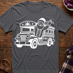 Santa Waving From Jeepney T-Shirt