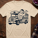 Santa Waving From Jeepney T-Shirt