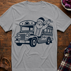 Santa Waving From Jeepney T-Shirt