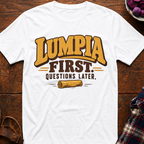 Lumpia First Questions Later T-Shirt